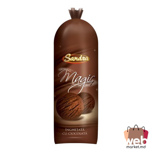 Înghețată Plombir Magic ciocolată 850ml SANDRA