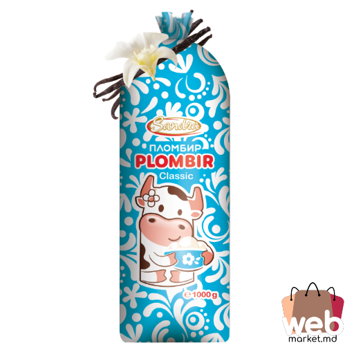 Înghețată Plombir vanilie 1.7L SANDRA