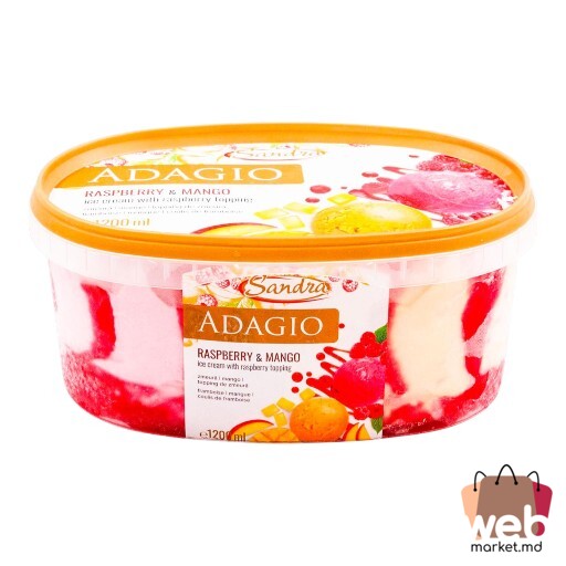 Înghețată Adagio mango/ zmeură  1L SANDRA