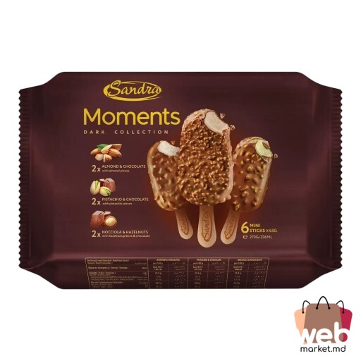 Înghețată Moments mini Dark Collection 336ml SANDRA