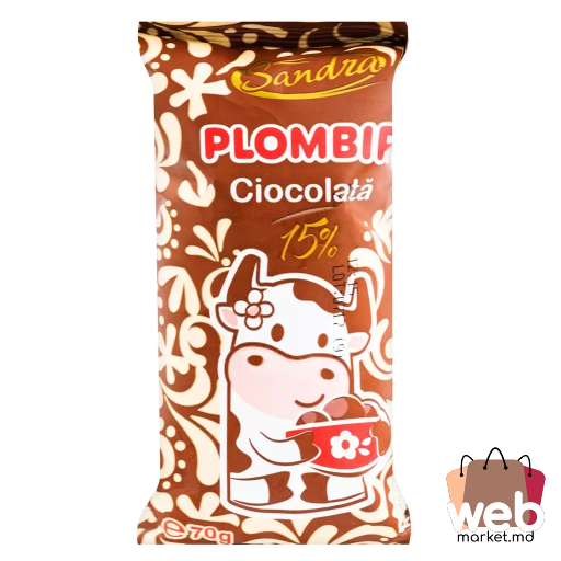 Înghețată Plombir ciocolată 15% 110ml SANDRA