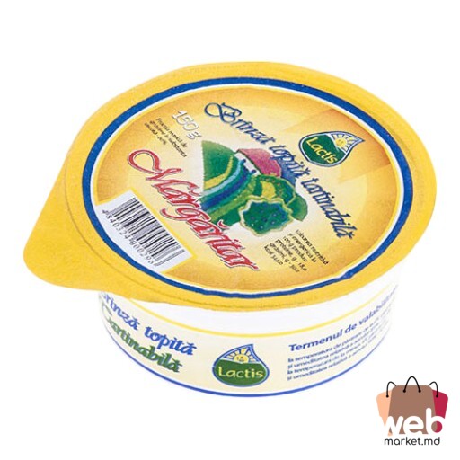 Cașcaval topit Mărgaritar 60% 150g LACTIS