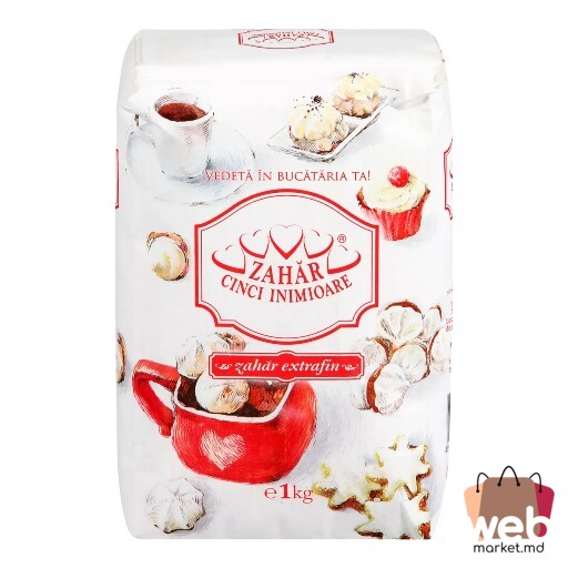 Zahăr 1kg CINCI INIMIOARE