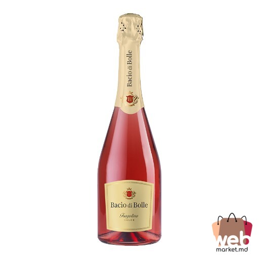 Vin spumant rose dulce Fragolino 7% 750ml BACIO DI BOLLE