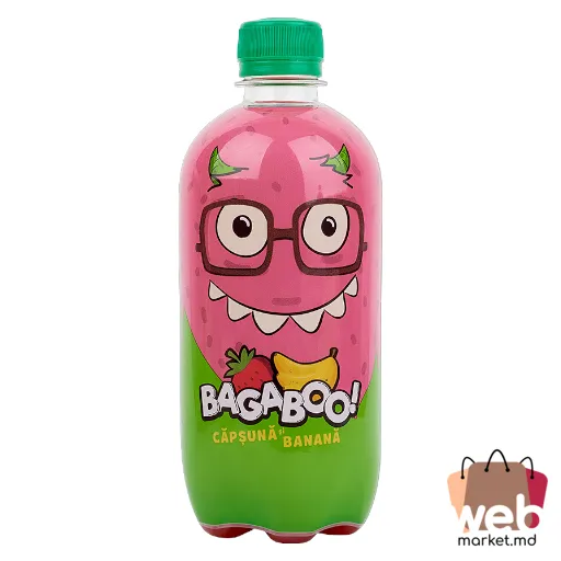 Băutură carbogazoasă căpșună /banană 500ml BAGABOO