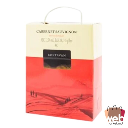 Vin roșu demidulce Cabernet 12% 3L BOSTAVAN