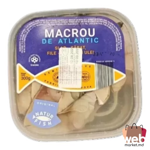 Pește afumat macrou atlantic în ulei file 300g NATUR FISH