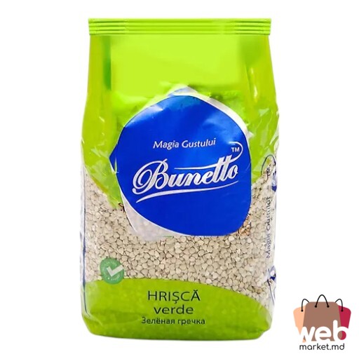 Crupe de hrișcă verde 800g BUNETTO