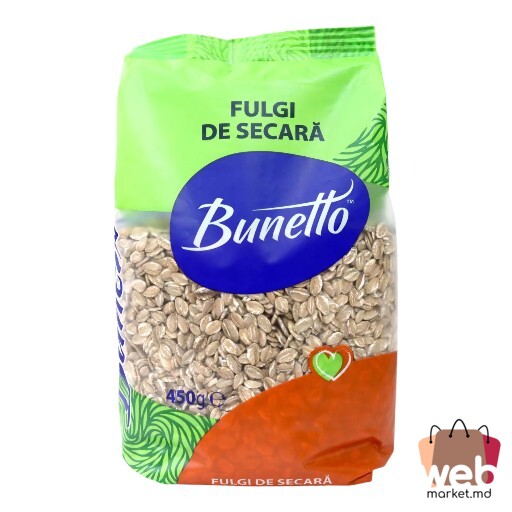 Fulgi de secară 450g BUNETTO