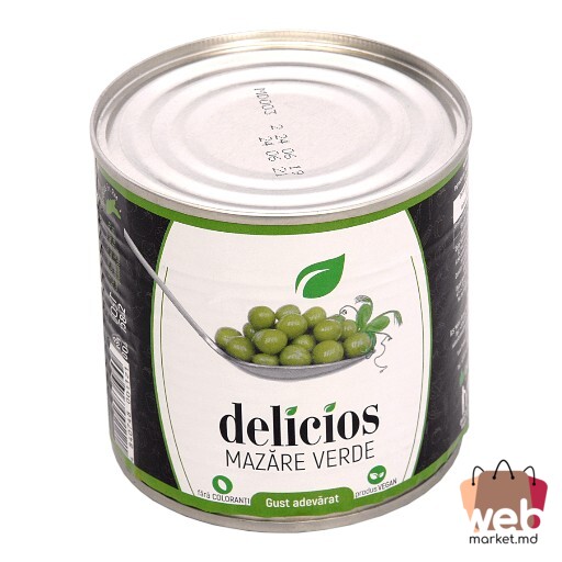 Mazăre conservată 420g /273g DELICIOS