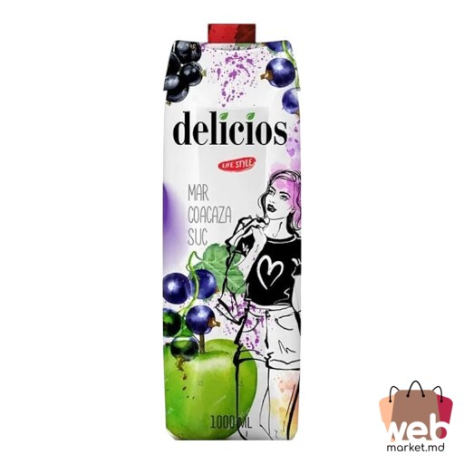 Nectar mere /coacăză neagră 1L DELICIOS