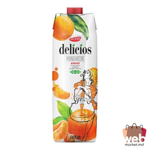 Suc mandarine fără zahăr 1L DELICIOS