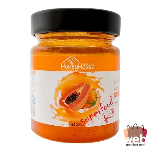 Miere cremă cu papaya 250g HONEY HOUSE