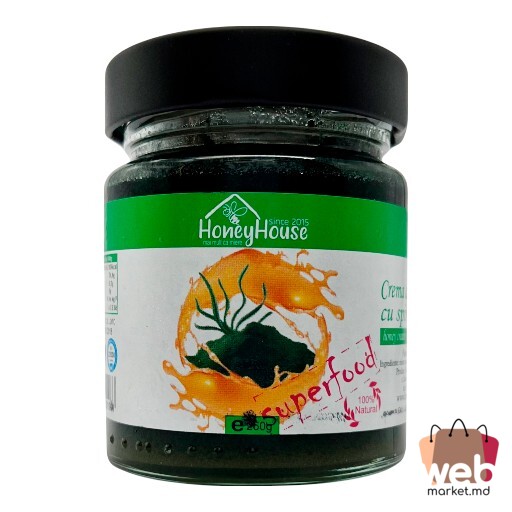 Miere cremă cu spirulină 250g HONEY HOUSE