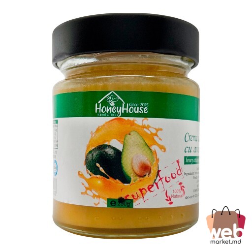 Miere cremă cu avocado 250g HONEY HOUSE