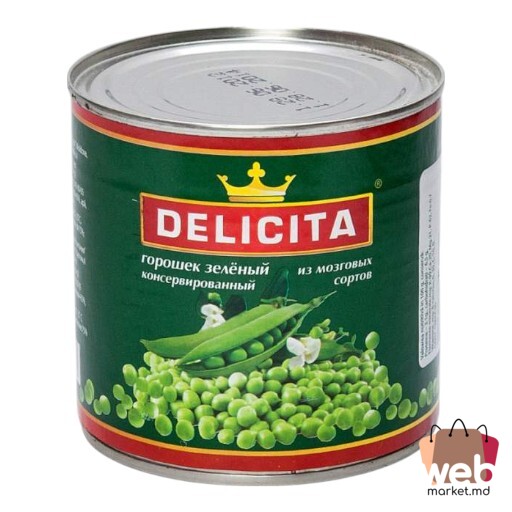Mazăre conservată 425g /276g DELICITA
