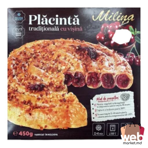Plăcintă congelată cu vișine 560g MILINA