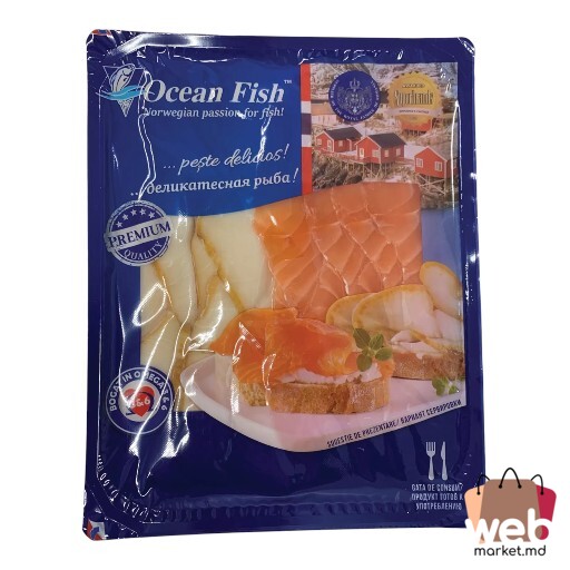 Platou afumat Butter Fish /somon sărat feliat 200g OCEAN FISH