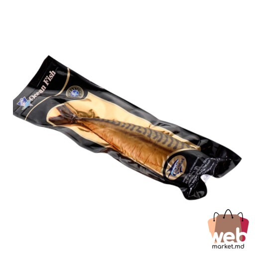 Pește afumat macrou în vid fără cap 300g OCEAN FISH