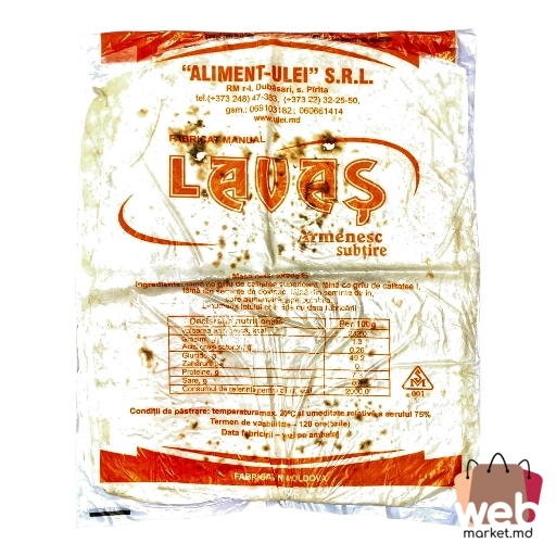 Lavaș armenesc subțire 290g ALIMENT-ULEI