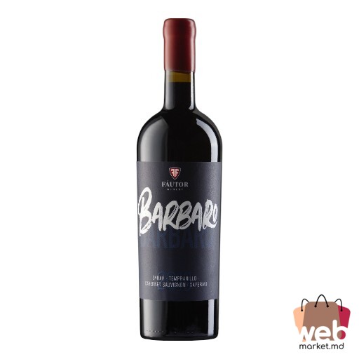 Vin roșu sec Barbaro Cabernet Sauvignon Saperavi 12% 750ml FAUTOR