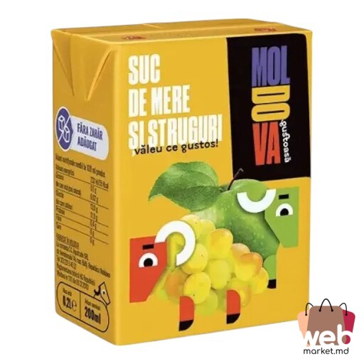 Suc măr /poamă 200ml MOLDOVA GUSTOASĂ