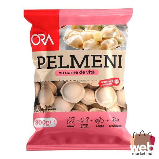 Pelmeni congelați cu carne de vită 450g ORA