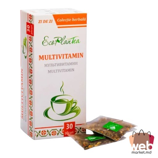 Ceai negru cu plante Multivitamin Eco Plant Tea 30pac. x1.5g DOCTOR FARM