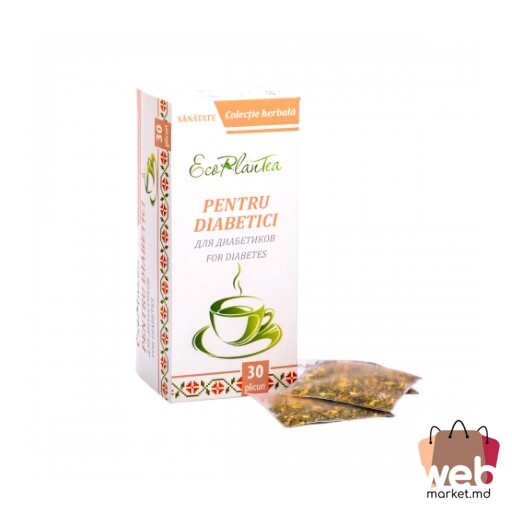 Ceai verde cu plante pentru Diabetici Eco Plant Tea 30pac. x1.5g DOCTOR FARM