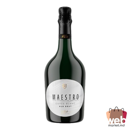 Vin spumant alb brut Cuvee Blanc 12% 750ml MAESTRO