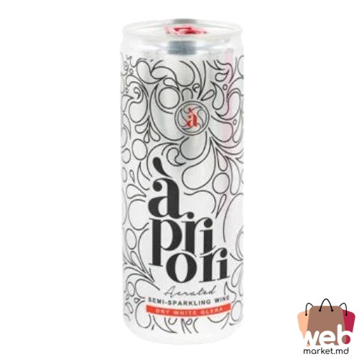 Vin spumant alb Fetească Albă 12% 250ml APRIORI