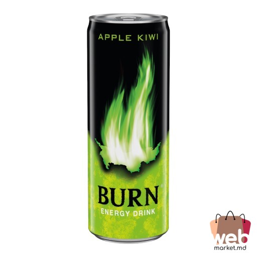 Băutură energizantă măr /kiwi 250ml BURN