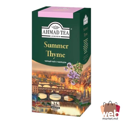 Ceai negru cu plante Summer Thyme 25pac. x1.5g AHMAD TEA