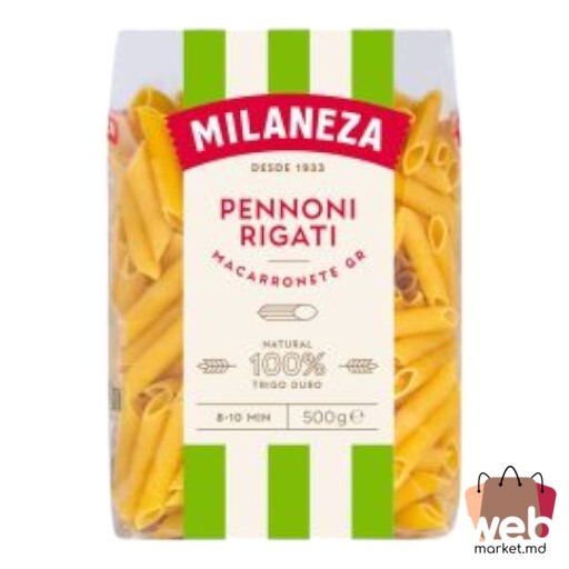 Paste făinoase Pennoni Rigati 500g MILANEZA