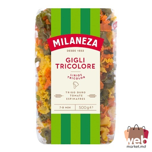 Paste făinoase Gigli Tricolore 500g MILANEZA