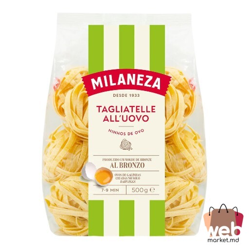 Paste făinoase Tagliatelle cu ou 500g MILANEZA