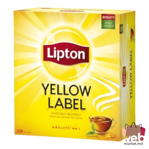 Ceai negru Yellow Label 100pac. x2g LIPTON