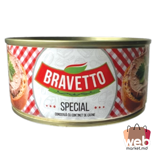 Conservă cu conținut de carne special 290gr BRAVETTO