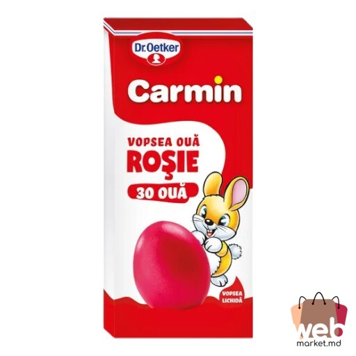 Vopsea ouă Carmin roșie 30 ouă 6ml DR.OETKER