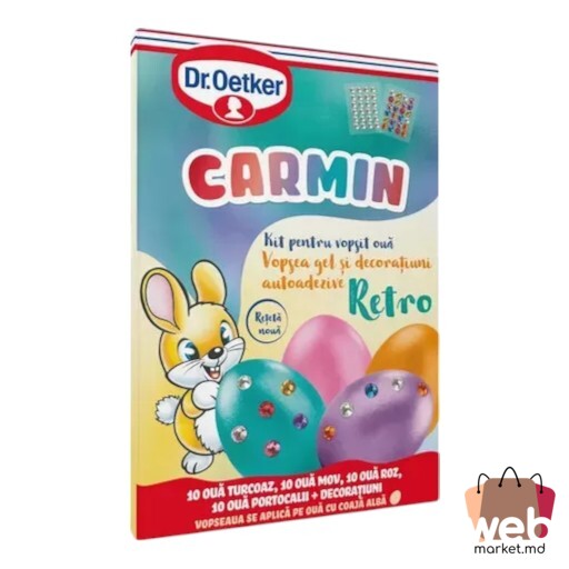Vopsea ouă Carmin Kit Retro new 20ml DR.OETKER