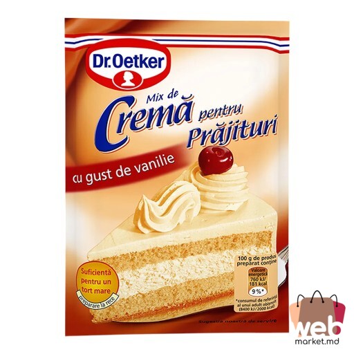 Cremă vanilie p/u prăjituri 50g DR.OETKER
