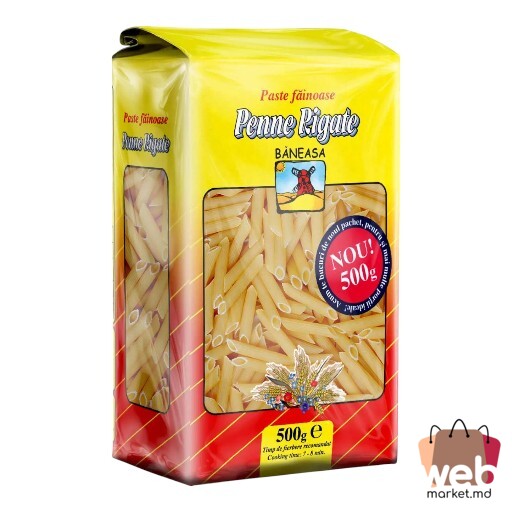 Paste făinoase Penne Rigate 500g BĂNEASA
