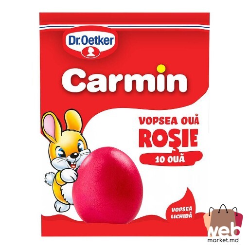 Vopsea ouă Carmin roșie 10 ouă 5ml DR.OETKER