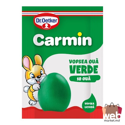 Vopsea ouă Carmin verde 10 ouă DR.OETKER
