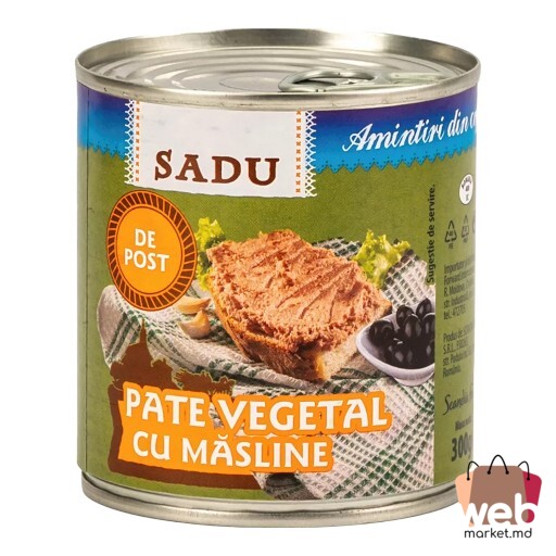 Pate vegetal cu măsline 300g SADU