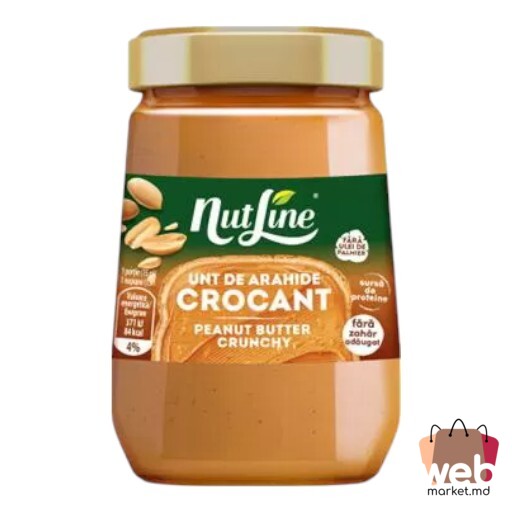 Unt de arahide crocant 340g NUTLINE