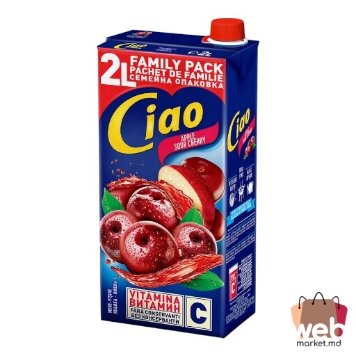 Băutură cu suc mere /vișine 2L CIAO
