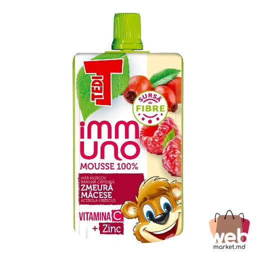 Băutură piure Immuno zmeură /măcieș 100ml TEDI