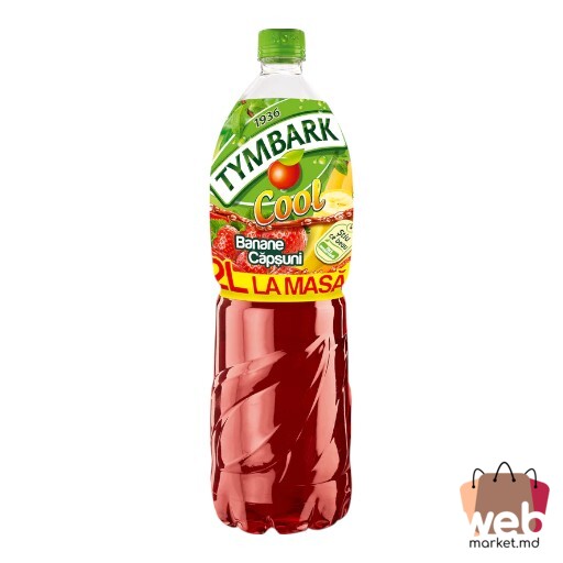 Băutură cu suc Cool căpșune /banane 2L TYMBARK