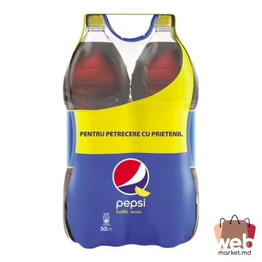 Băutură răcoritoare carbogazoasă Twist 2 bucăți 2L PEPSI